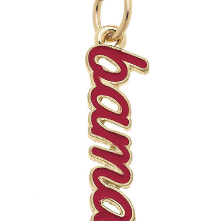 Alabama Crimson Tide Enamel Script Charm