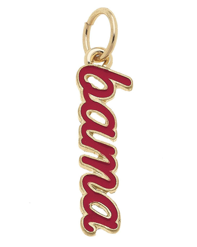 Alabama Crimson Tide Enamel Script Charm