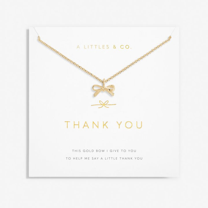 A Little 'Thank You' Necklace-Gold