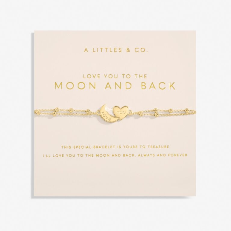 Forever Yours 'Love You To The Moon And Back' Bracelet In Gold-Tone Plating