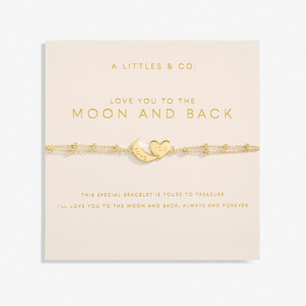 Forever Yours 'Love You To The Moon And Back' Bracelet In Gold-Tone Plating