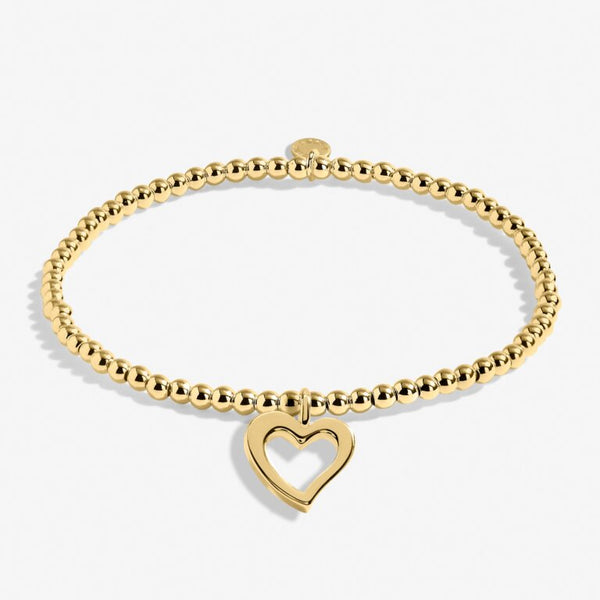 Mother's Day From The Heart Gift Box 'Love You Mom' Bracelet In Gold-Tone Plating