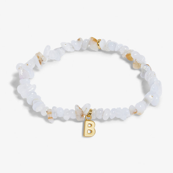 Crystal Alphabet Gold-tone Plated Bracelet