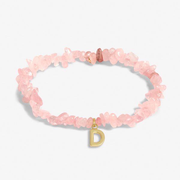 Crystal Alphabet Gold-tone Plated Bracelet