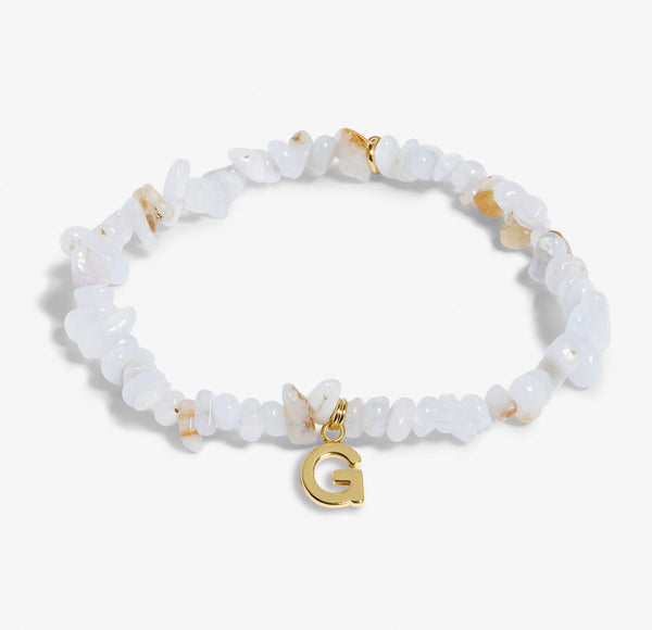 Crystal Alphabet Gold-tone Plated Bracelet