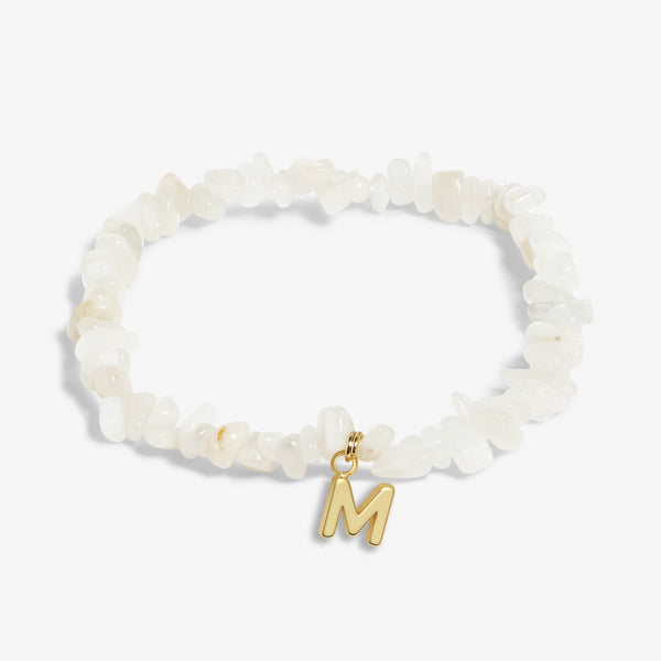 Crystal Alphabet Gold-tone Plated Bracelet