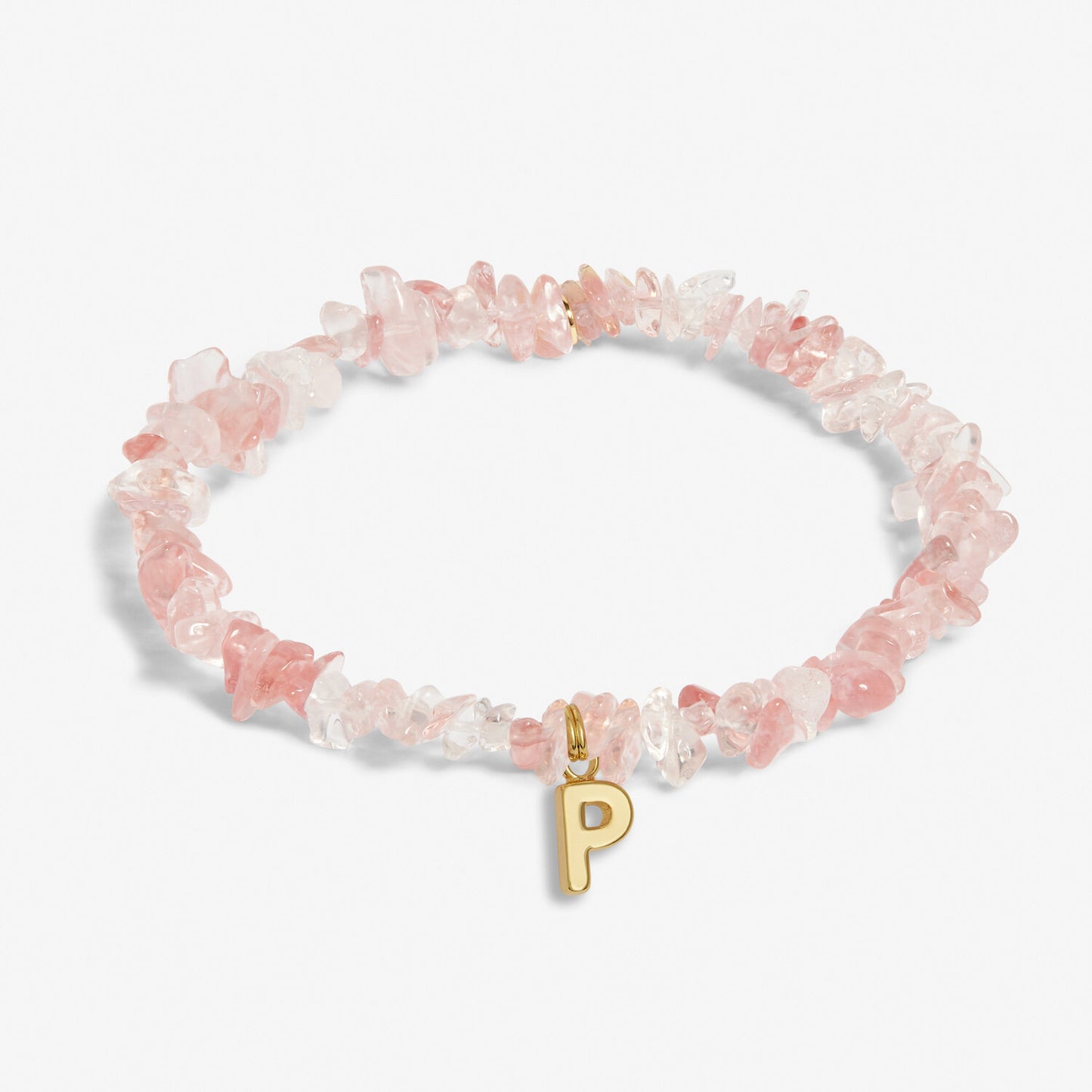 Crystal Alphabet Gold-tone Plated Bracelet