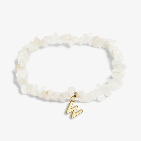 Crystal Alphabet Gold-tone Plated Bracelet