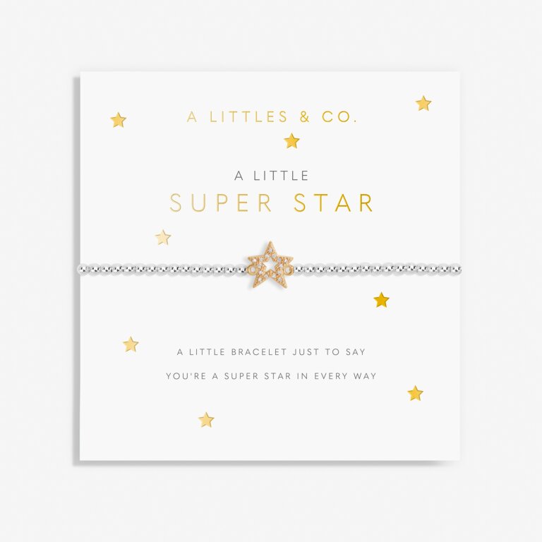 Kid's A Little 'Super Star' Bracelet in Silver Plating