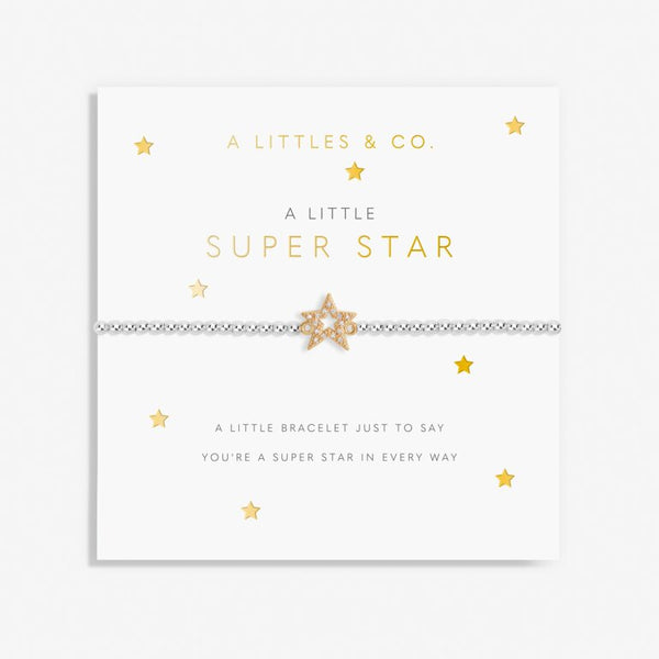 Kid's A Little 'Super Star' Bracelet in Silver Plating