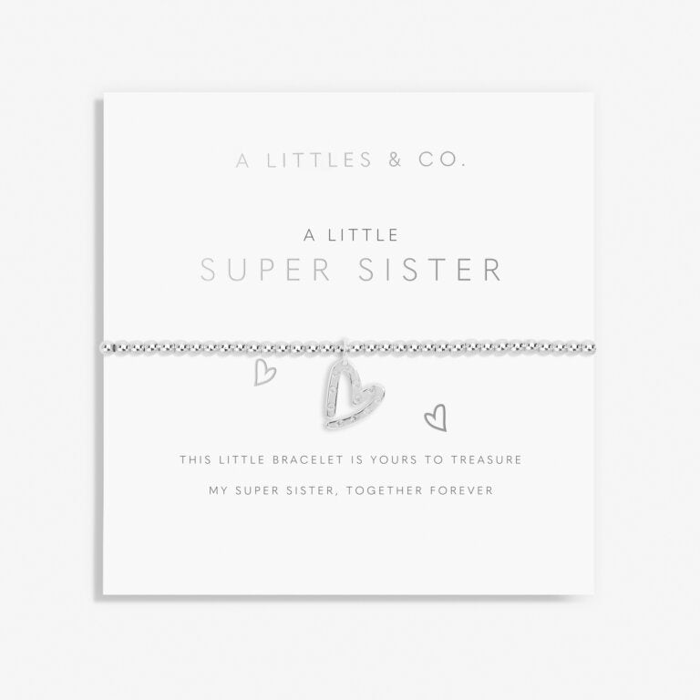 Kid's A Little 'Super Sister' Bracelet in Silver Plating