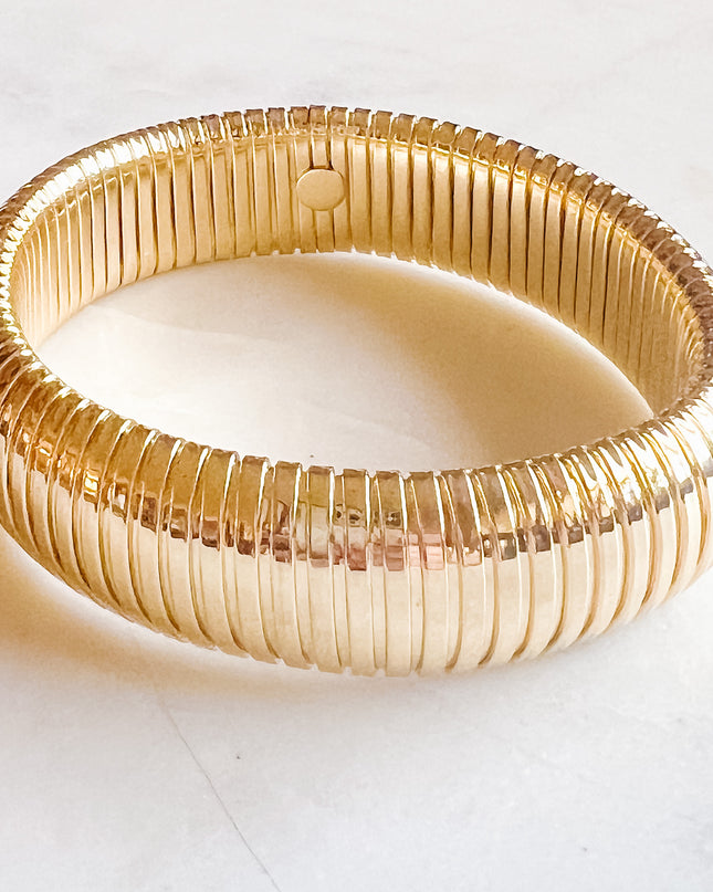 Thick Snake Bracelet-Gold