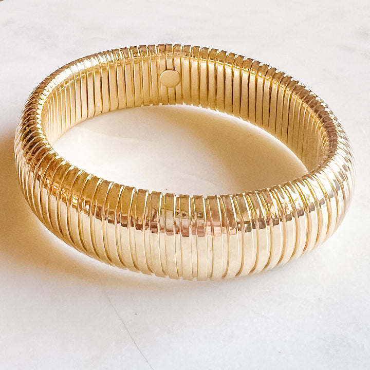 Thick Snake Bracelet-Gold