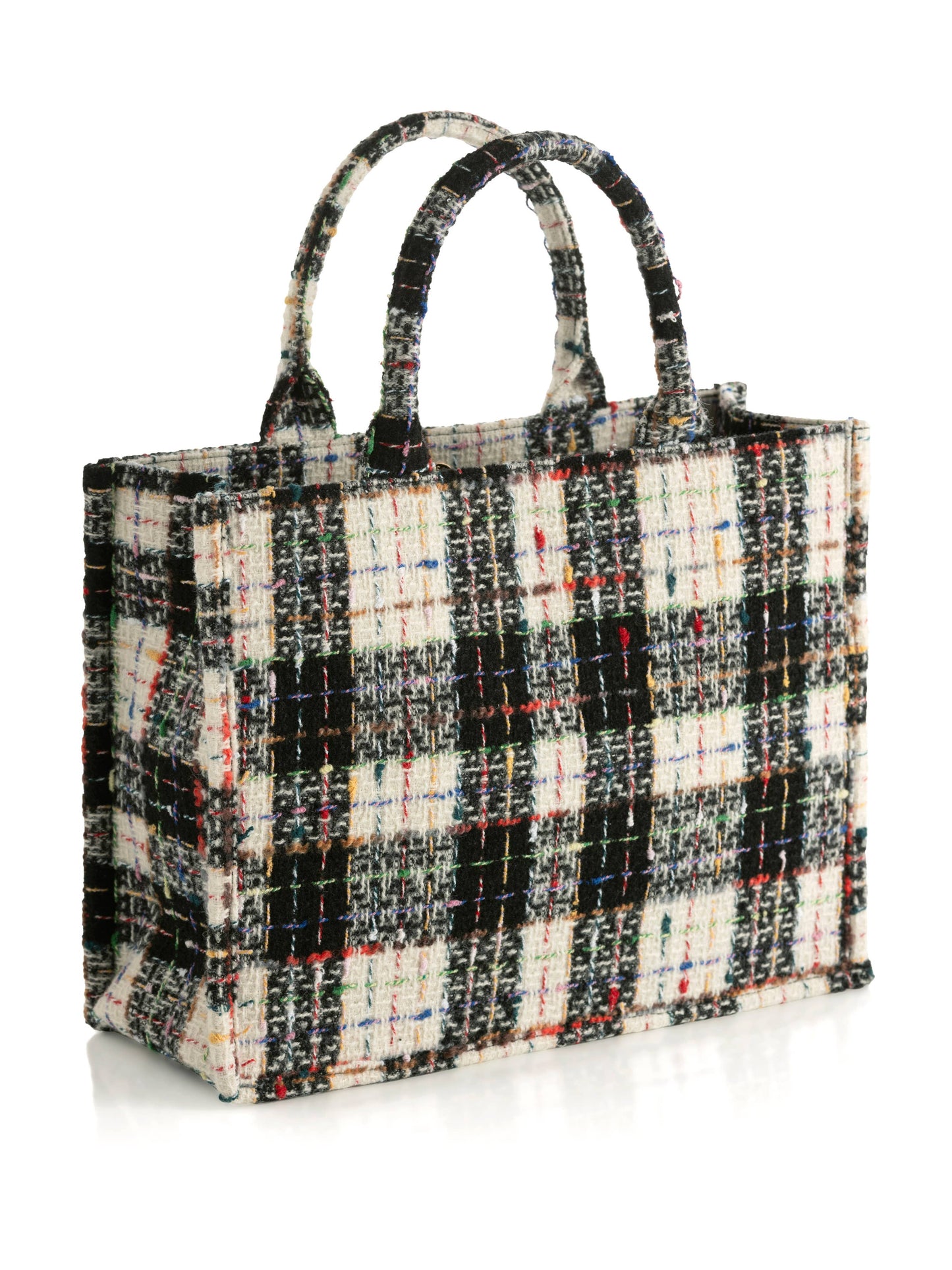 Black/White Check Romy Tote