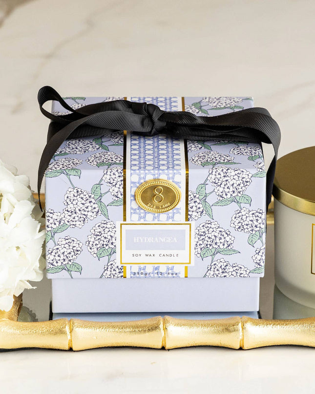 Hydrangea 3-Wick Boxed Soy Wax Candle