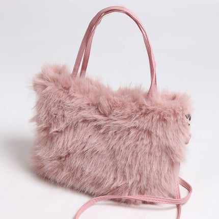 Faux Fur Mini Handbag