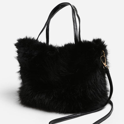 Faux Fur Mini Handbag