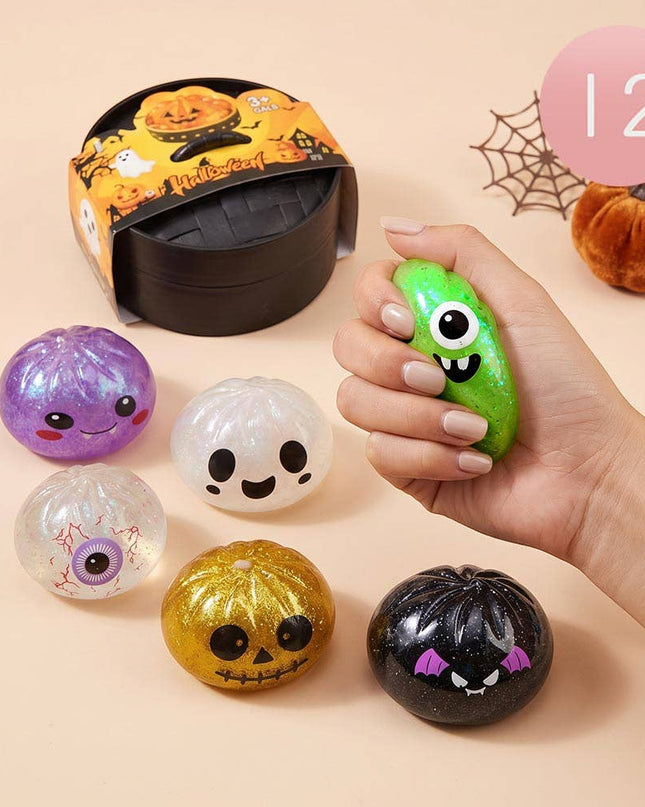 Halloween Glitter Steamed Bao Bun Dumpling Squishy Toy