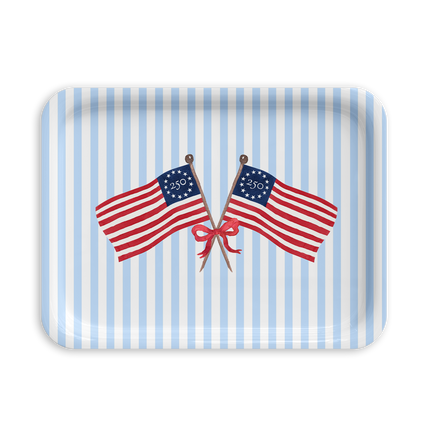 Freedom250® American Flag Patriotic Serving Tray: 3 Sizes