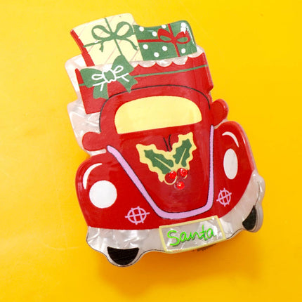 CHRISTMAS TREE SANTA SNOWMAN HAIR CLAW CLIPS | 40H939