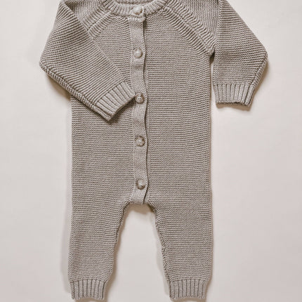 Luna + Luca Classic Purl Knit Jumpsuit - Heather Beige
