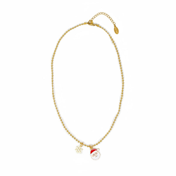 Santa & Snowflake Kids Necklace