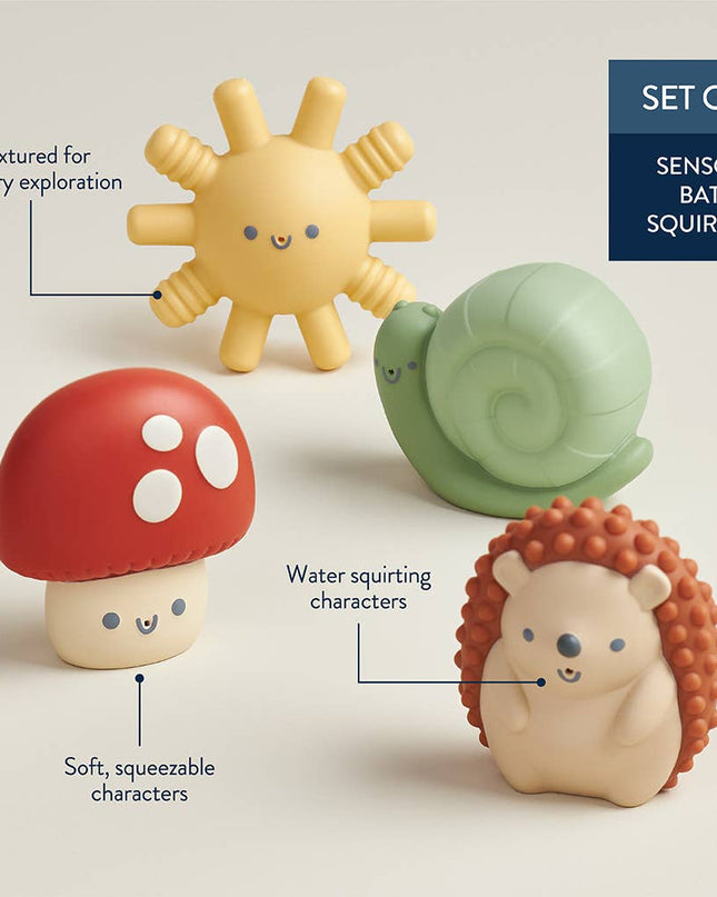 Itzy Squirt™ 4-pack of Soft Bath Toys