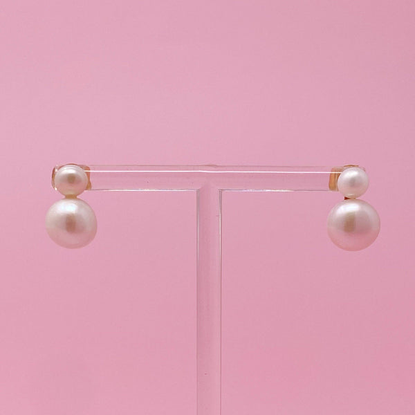Classic Double Pearl Earrings