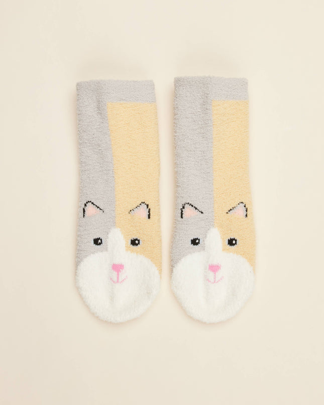 Marshmallow Bear Crew Socks