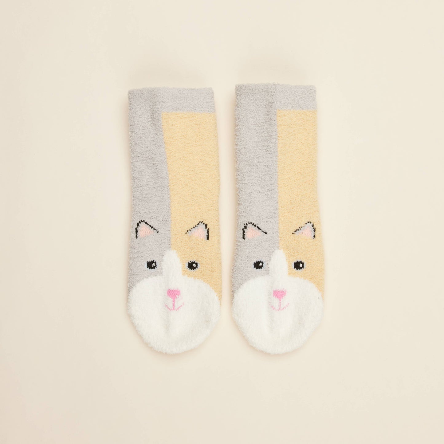 Marshmallow Bear Crew Socks