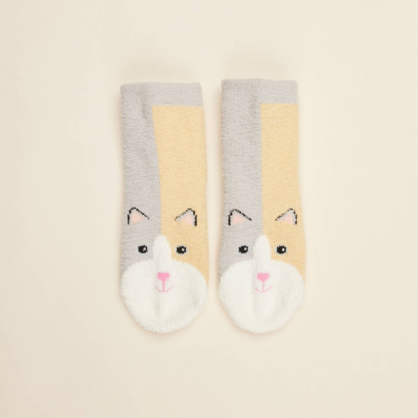 Marshmallow Bear Crew Socks
