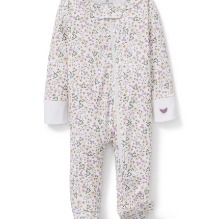 Baby's Pima Romper in Meadow Bloom - flat lay
