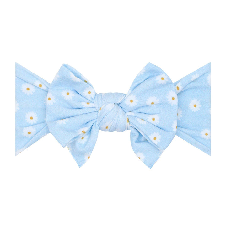 Printed "DEB" classic bow soft nylon headband: Winnie