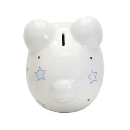 Personalized Blue Star Large Piggy Bank
