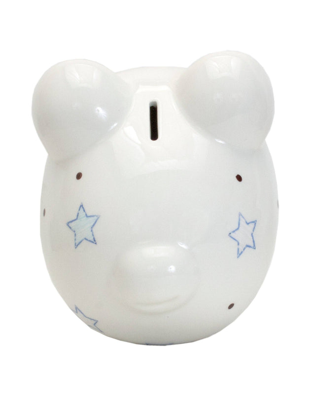 Personalized Blue Star Large Piggy Bank