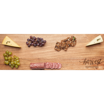 30 x 10" Acacia Serving Board | Harvest Blessings