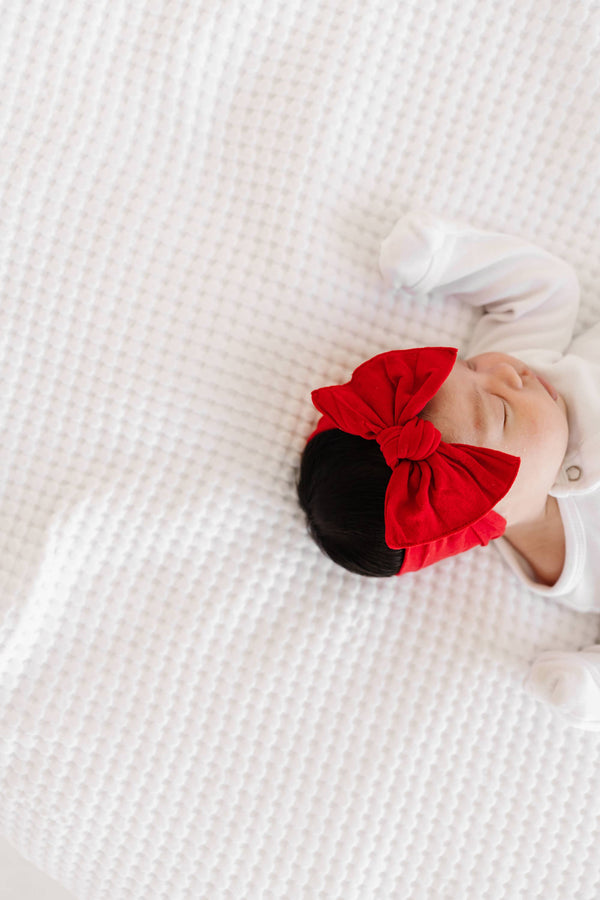 THE KNOT Soft nylon headband: cherry red