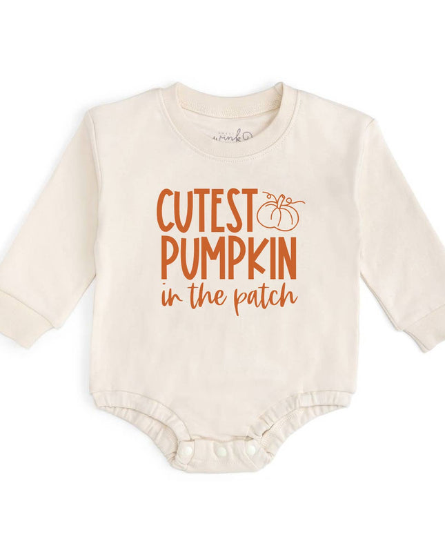 Cutest Pumpkin In The Patch Long Sleeve Romper - Fall Baby