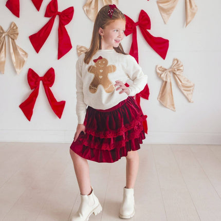 Red velet Christmas Skirt