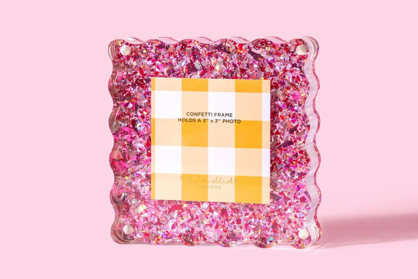 Acrylic Picture Frame - Small - Pink Confetti