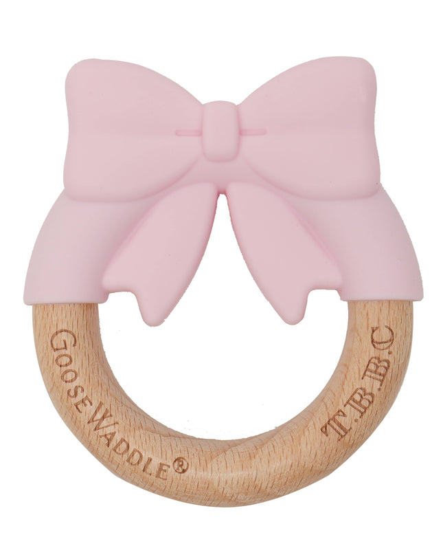The Beaufort Bonnet Company Pink Bow Teether