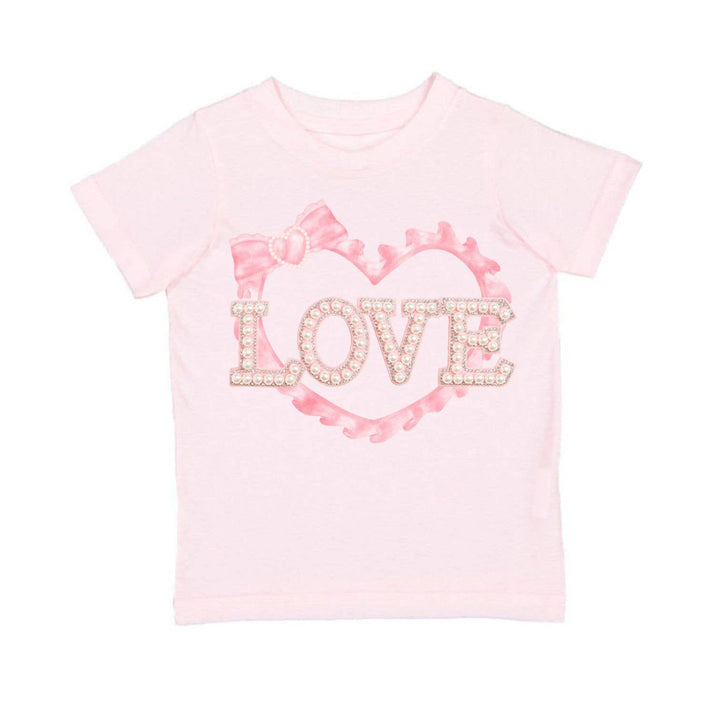 Pearl Love Patch Valentine's Day Short Sleeve T-Shirt - Kids