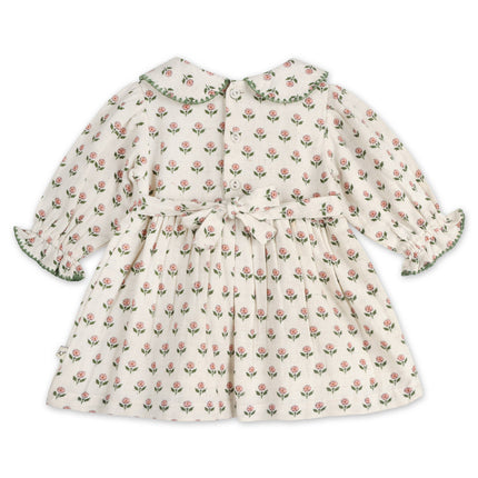 Rosamund Block Print Floral Baby Dress & Bloomer (Organic)