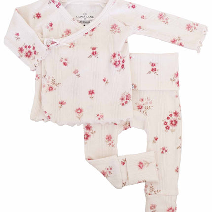 2pc Pointelle Crossover Top & Bottom | Precious Posies