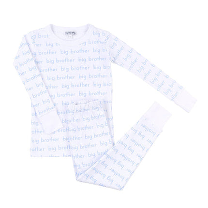 Big Brother printed long pajamas — sweet sibling announcement gift, Christmas pajama gift