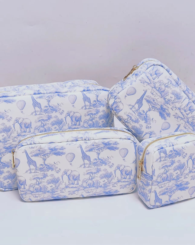 Chinoiserie Jungle Print Accessory Bags