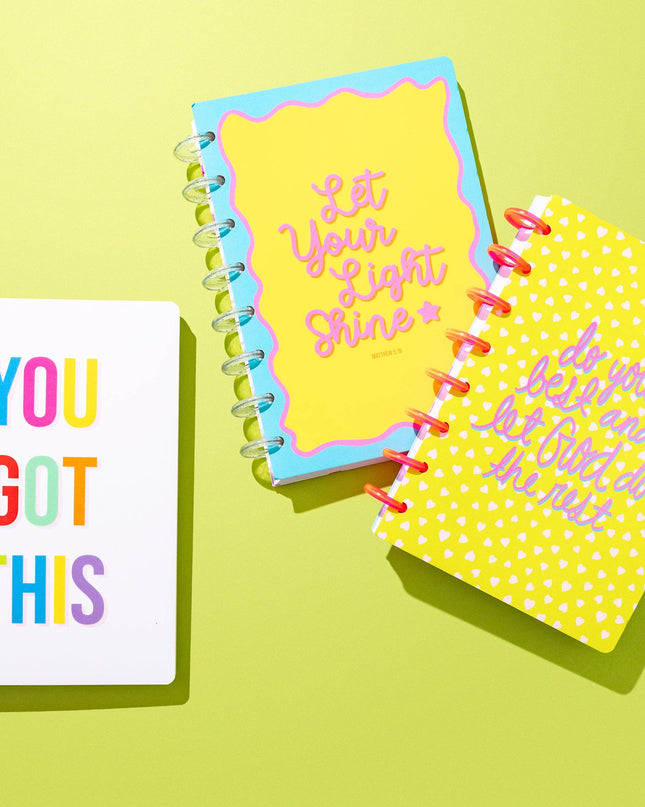 Spiral Disc Notebook - "Let Your Light Shine"