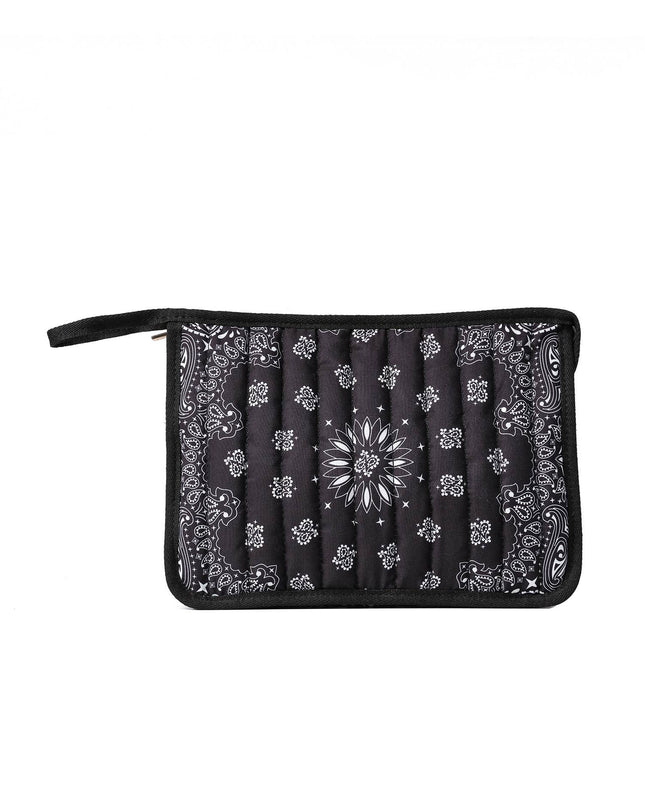 Bandana Print Pouch -Beau Black