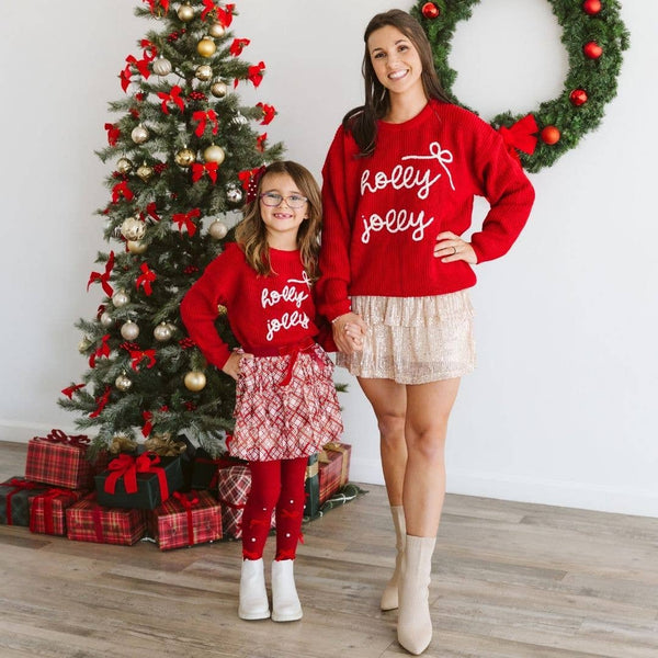 Christmas Plaid Layered Bow Clip