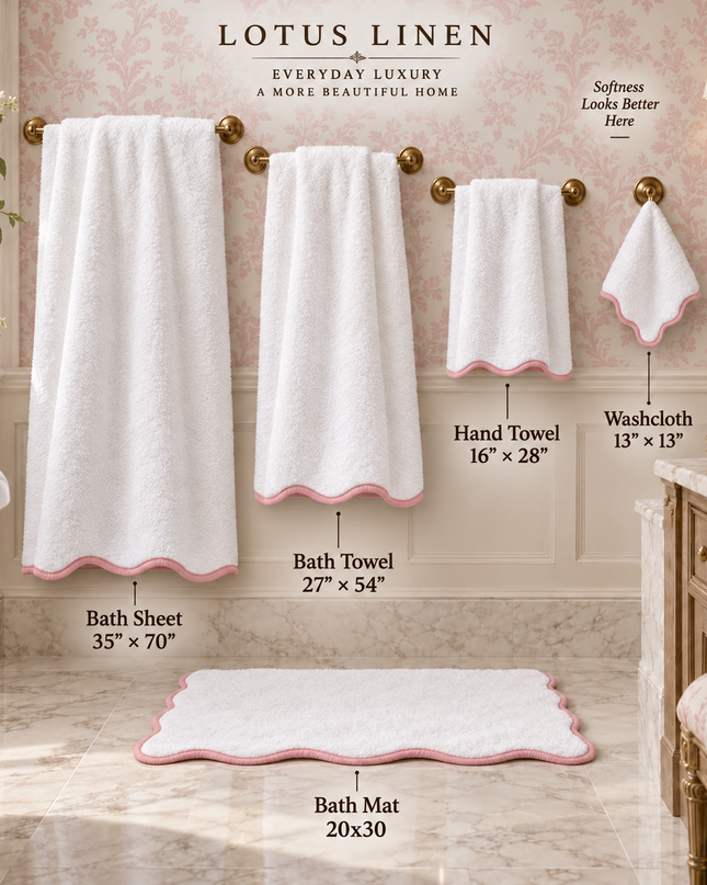 Bath Towels – Fluffy, Ultra Soft & Highly Absorbent (4 pieces)